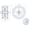 Roue FARMFLEX SPW370165K