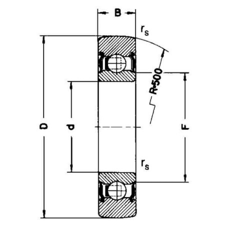 Roulement NSK LB62052RSR
