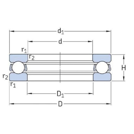 Roulement SKF 51312SKF