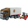 Camion miniature UPS avec chariot élévateur BRUDER U03581