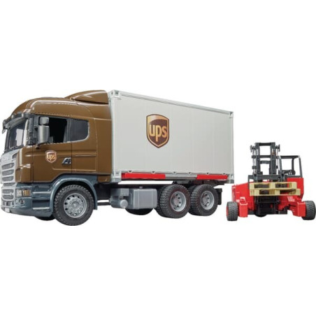 Camion miniature UPS avec chariot élévateur BRUDER U03581