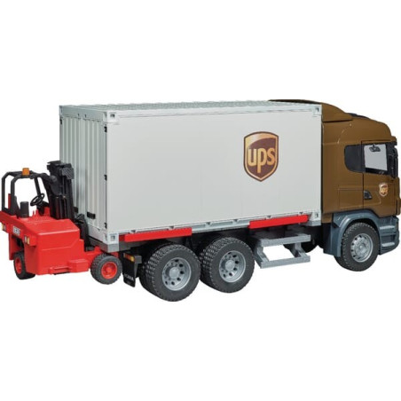 Camion miniature UPS avec chariot élévateur BRUDER U03581