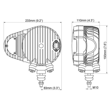 Phare double gauche NORDIC-LIGHTS 960122