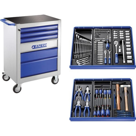 Servante d'atelier avec kit 123 outils EXPERT E220310