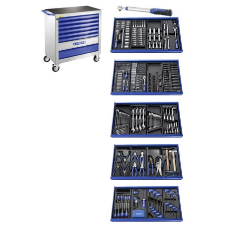 Servante d'atelier avec kit 396 outils EXPERT E220329
