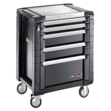 Servante JETM3 5 tiroirs noir FACOM JET5GM3PF