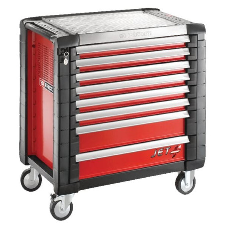 Servante JETM4 8 tiroirs rouge FACOM JET8M4PF