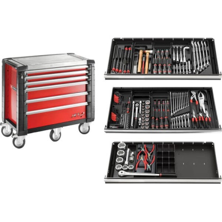 Servante JETM5 avec outils FACOM JET6M5PLPF