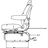 Siège à suspension pneumatique SEARS AS3045A
