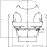 Siège à suspension pneumatique SEARS AS3045A
