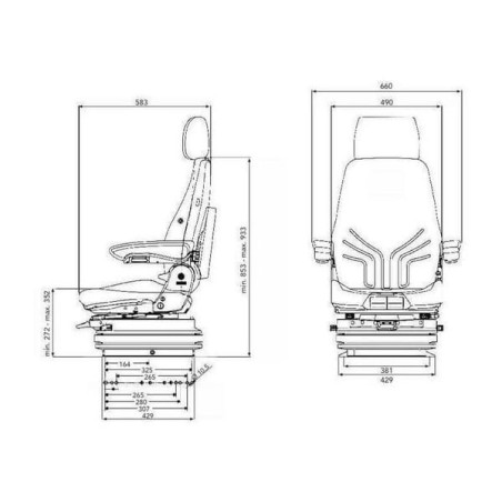 Siège Actimo taille XXL GRAMMER G1249955