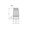 Bouchon en laiton CAMOZZI 292138