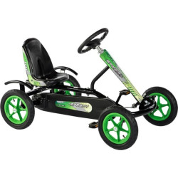 Kart à pédales pour enfant noir-vert DINO CARS DC17200BF1