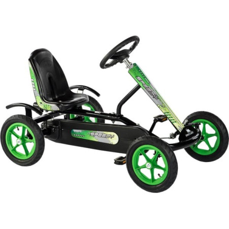 Kart à pédales pour enfant noir-vert DINO CARS DC17200BF1