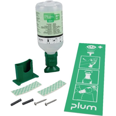 Distributeur de solution de lavage oculaire 500mL PLUM PLUM4611