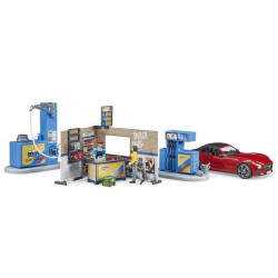 Station-service et lavage de voitures miniature BRUDER U62111