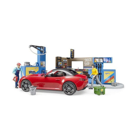 Station-service et lavage de voitures miniature BRUDER U62111