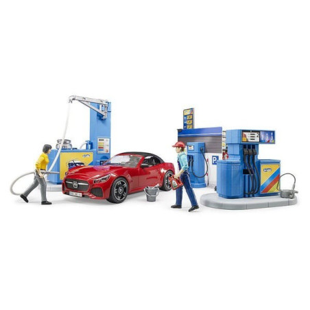 Station-service et lavage de voitures miniature BRUDER U62111