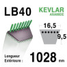 Courroie 16.5mm x 1028mm - LB40