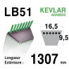Courroie 16.5mm x 1307mm - LB51