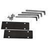 Supports en acier galvanisé à chaud avec kit de fixation revêtu DAKEN DK88532