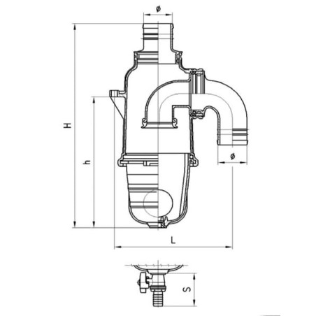 Syphon 60mm MZ 0060027