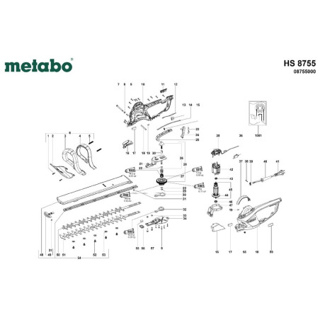 Taille-haie METABO 608755000MET