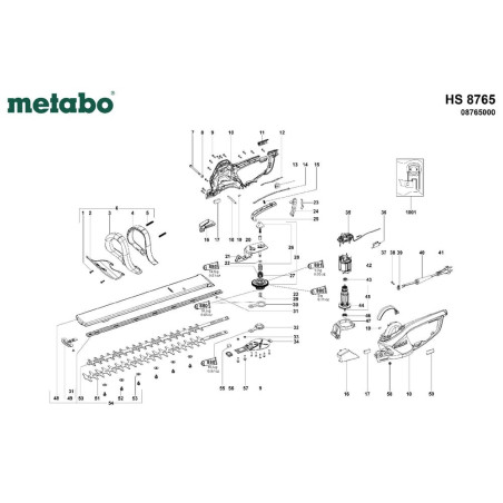 Taille-haie METABO 608765000MET