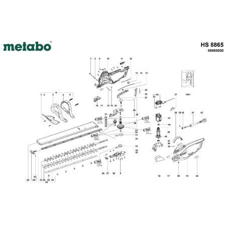 Taille-haie METABO 608865000MET