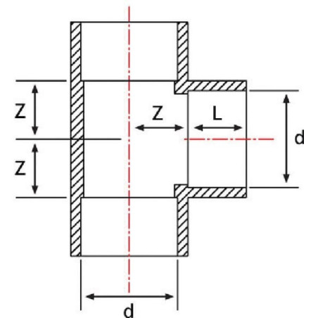 Raccord en T GOPART 7032122GP