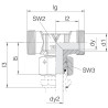 Té orientable VOSS ETSD28L