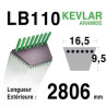 Courroie 16.5mm x 2806mm - LB110