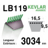 Courroie 16.5mm x 3034mm - LB119