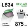 Courroie 16.5mm x 875mm - LB34