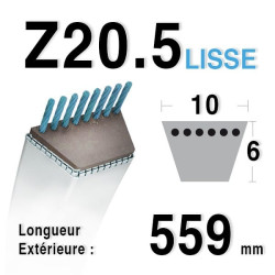 Courroie 10mm x 559mm - Z20.5