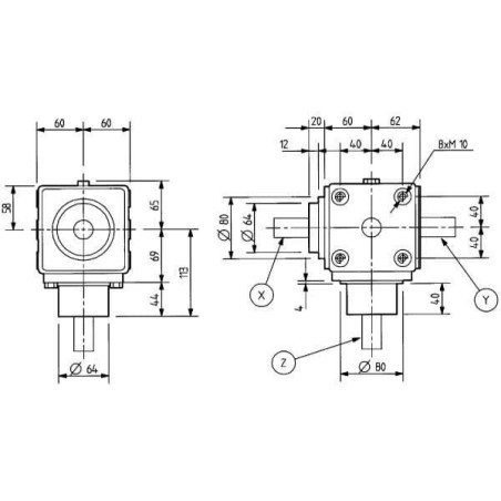 Boîtier de transmission COMER 104381