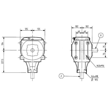 Boîtier de transmission COMER 262309