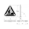 Triangle réfléchissant SACEX 2090L52200