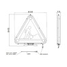 Triangle réfléchissant SACEX 2090L72200