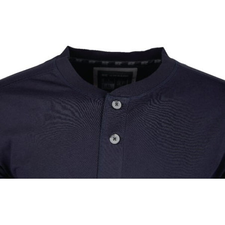 Tee-shirt à boutons noir 5XL UNIVERSEL KW207810001066