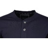 Tee-shirt à boutons noir 5XL UNIVERSEL KW207810001066