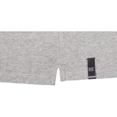 Tee-shirt ML boutons gris chiné S UNIVERSEL KW207811066046