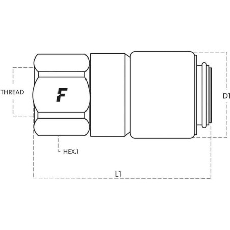 Adaptateur FASTER DF0414NPTF