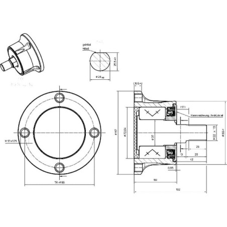 Unité palier NSK AHU28117A01