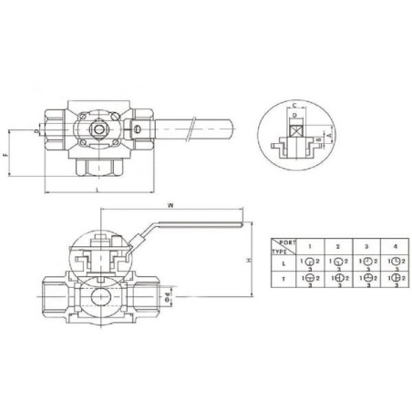 Vanne UNIVERSEL BV3T112FSS