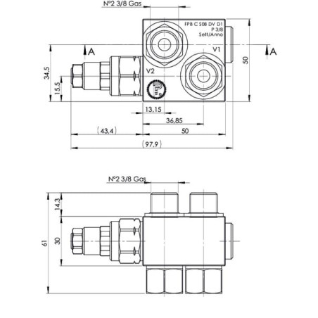 Vanne FLUIDPRESS FPBCS08DVD1