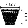 Courroie OPTIBELT XPA1257XEP