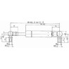 Vérin à gaz STABILUS CA9693BC