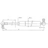 Vérin à gaz STABILUS CA9694BY
