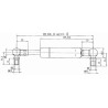Vérin à gaz STABILUS CA9694BY
